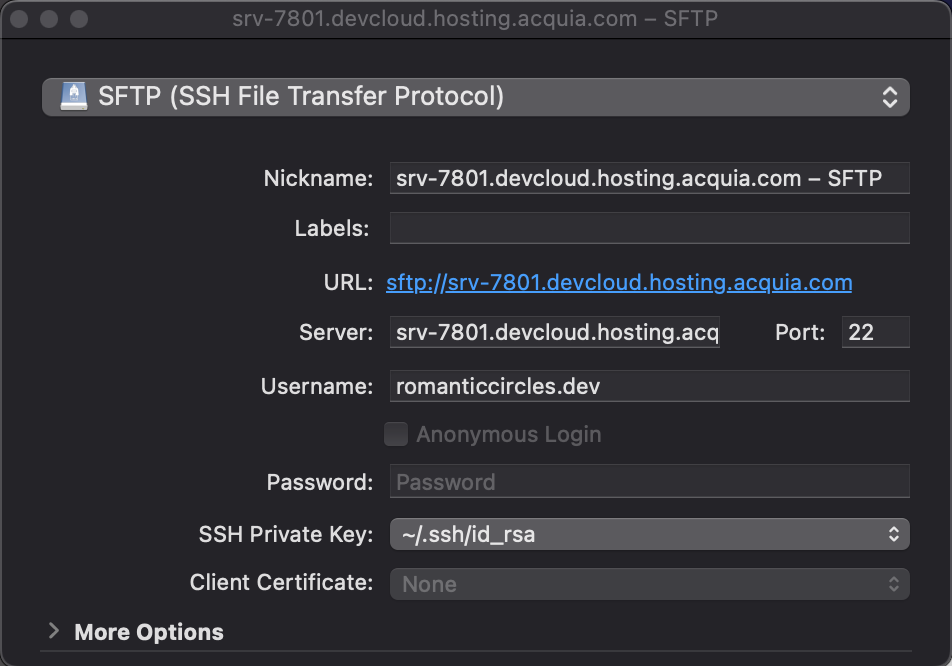 SFTP Setup